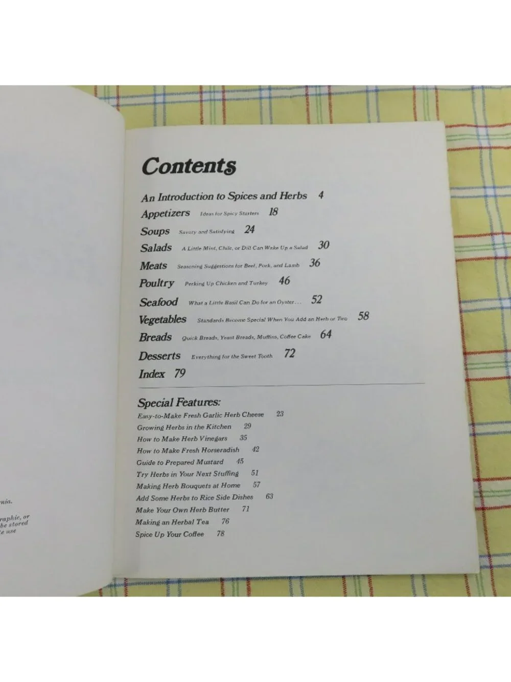 Sunset Cooking With Spices & Herbs Cook Book 1975 Step-by-Step Techniques